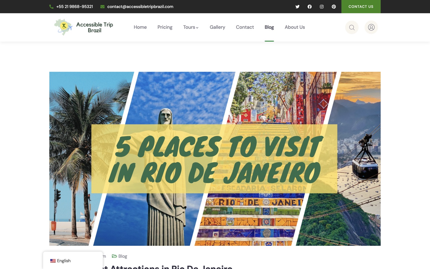 A long-form article about Rio attractions