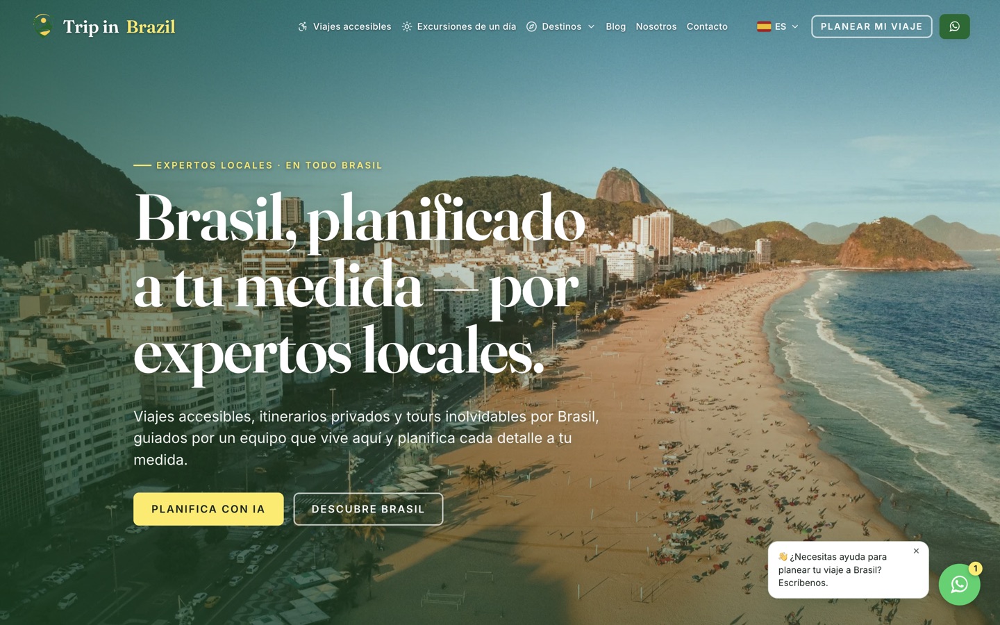 The Spanish edition of the homepage