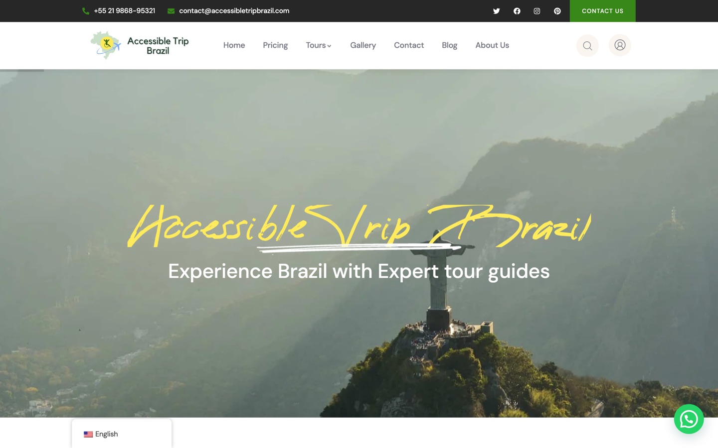 The Accessible Trip Brazil homepage